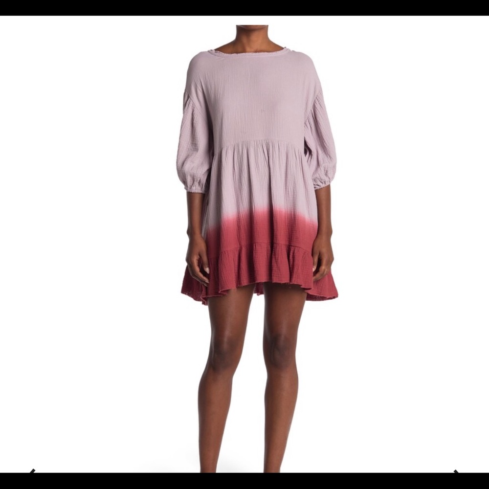 NWT Mustard Seed ombré puff sleeve dress